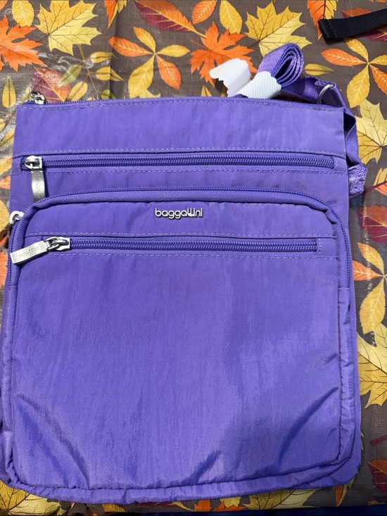 Baggallini Handbags - Baggallini Purple Lightweight Crossbody Bag-Out and about style